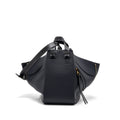 LOEWE MEDIUM HAMMOCK BAG GRAINED CALFSKIN DARK BLUE GHW
