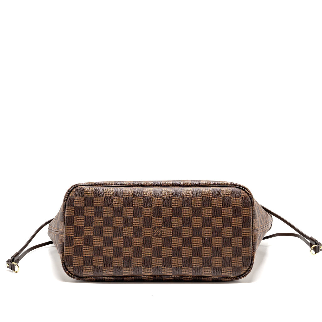 LOUIS VUITTON NEVERFULL MM DAMIER EBENE GHW