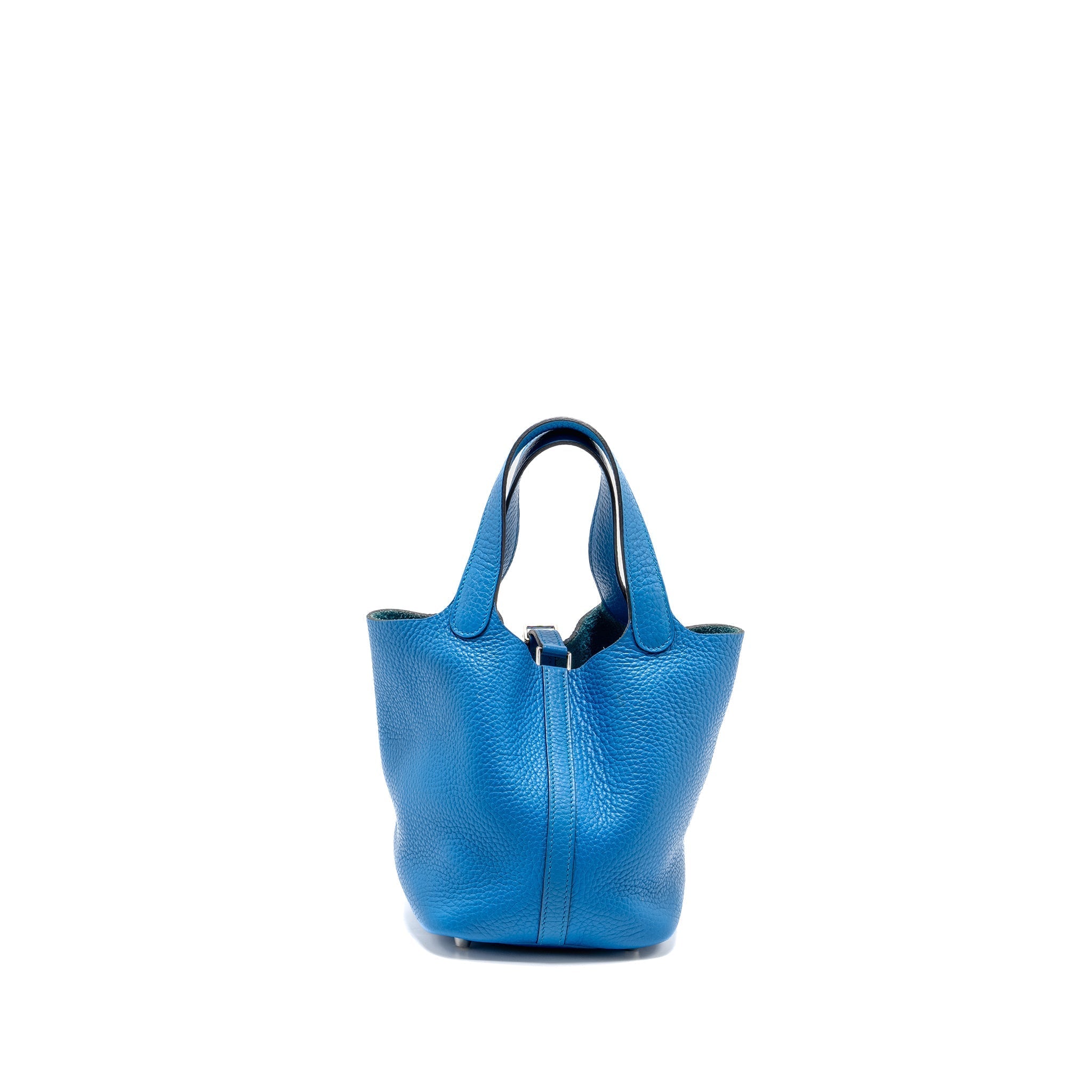 HERMES PICOTIN 18 LOCK BAG CLEMENCE B3 BLEU ZANZIBAR SHW