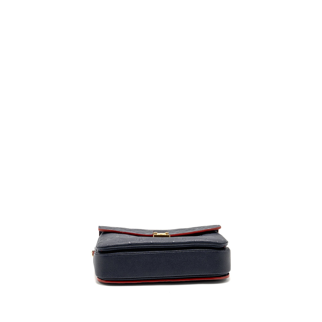 LOUIS VUITTON POCHETTE METIS MONOGRAM EMPREINTE MARINE/ROUGE GHW