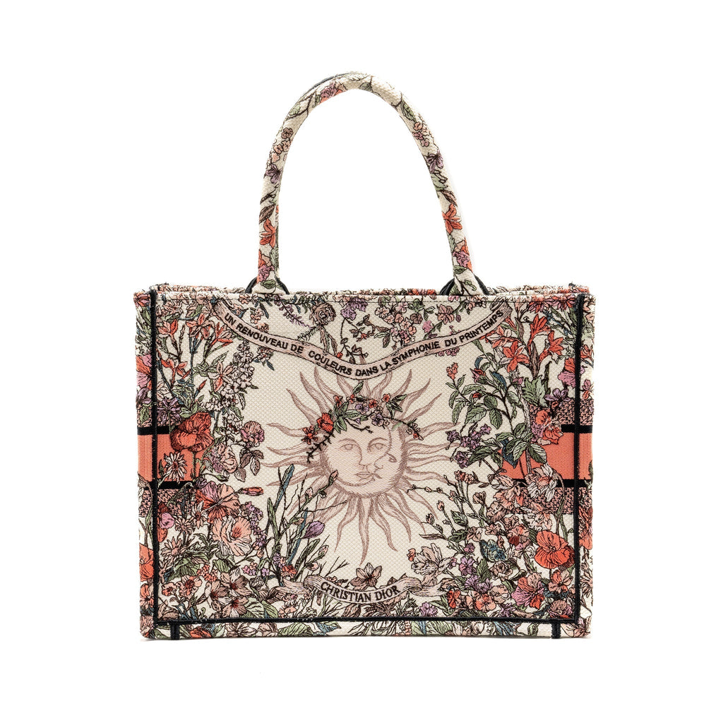 DIOR MEDIUM BOOK TOTE LIMITED EDITION CANVAS MULTICOLOUR