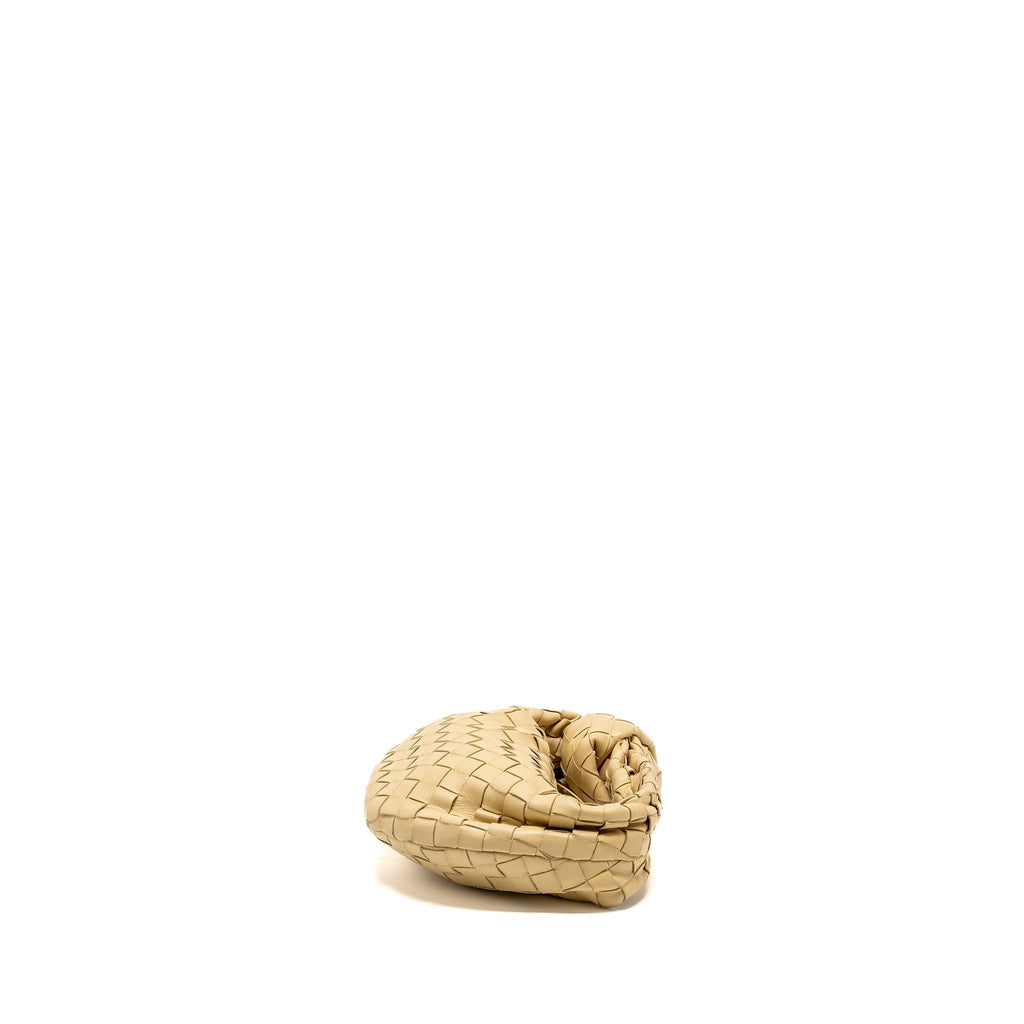 BOTTEGA VENETA MINI JODIE LAMBSKIN BEIGE GHW