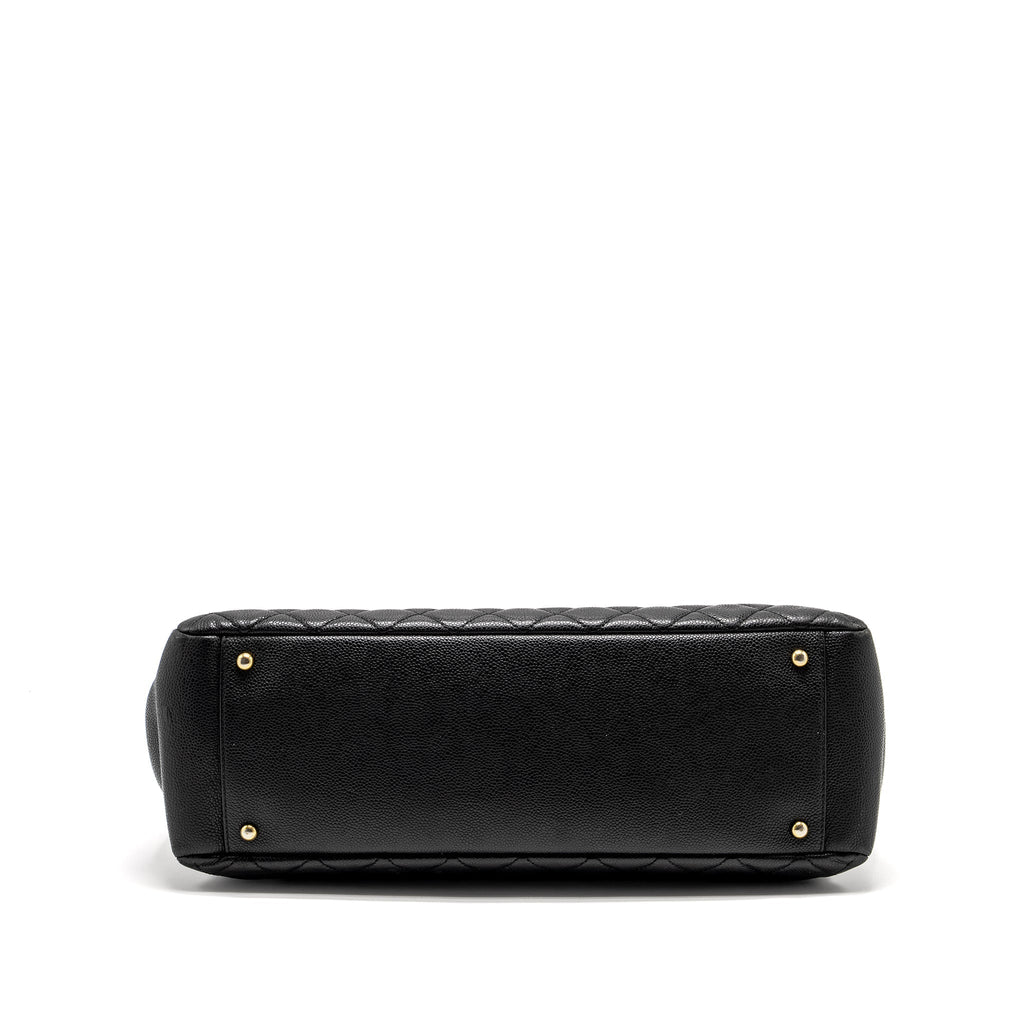 CHANEL GRAND SHOPPING TOTE BAG XL CAVIAR BLACK GHW