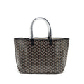 GOYARD SAINT LOUIS PM TOTE BAG GOYARDLINE CANVAS BLACK SHW