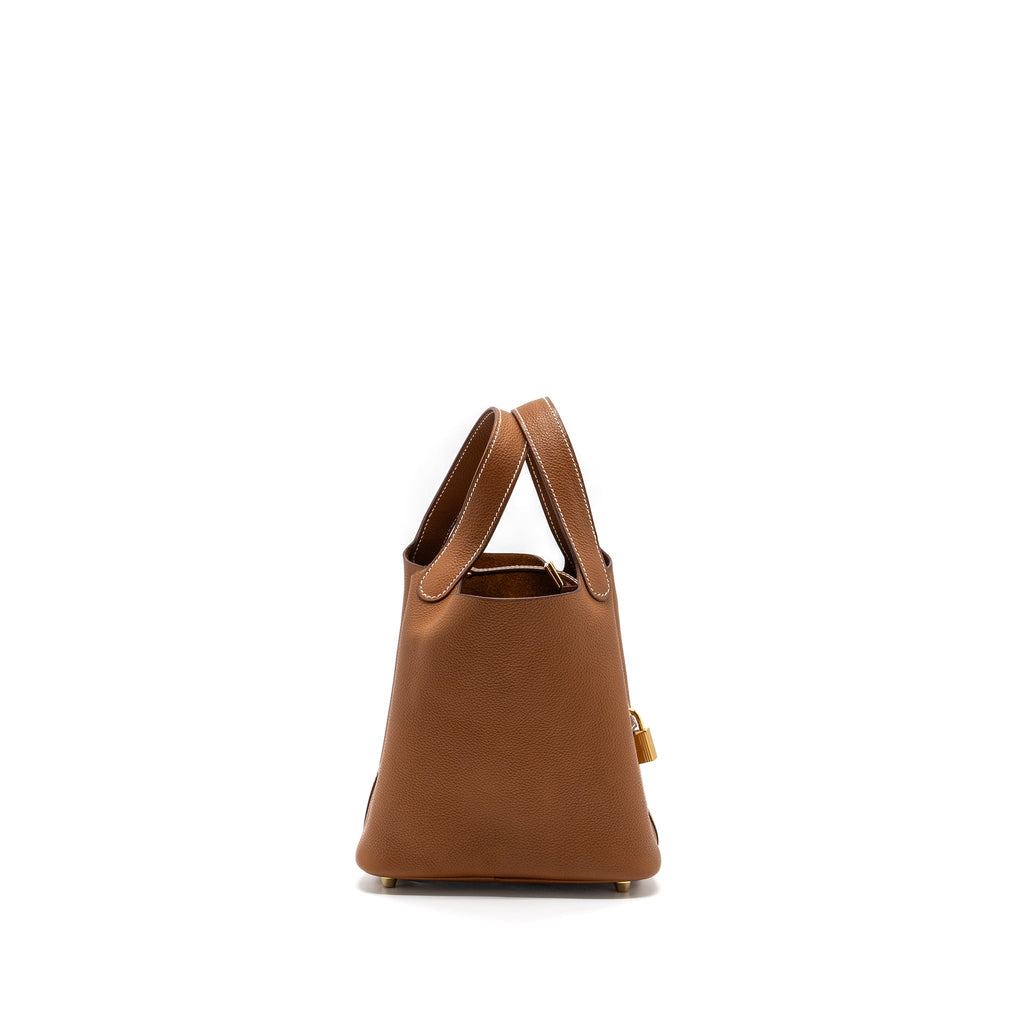 Hermes Picotin 18 Barenia Faubourg Gold GHW