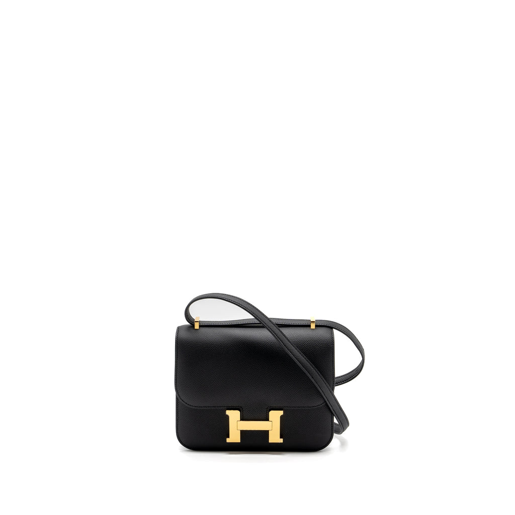 Hermes Mini Constance Epsom Black GHW
