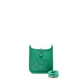 HERMES MINI EVELYNE TAURILLON MAURICE VERT JADE SHW