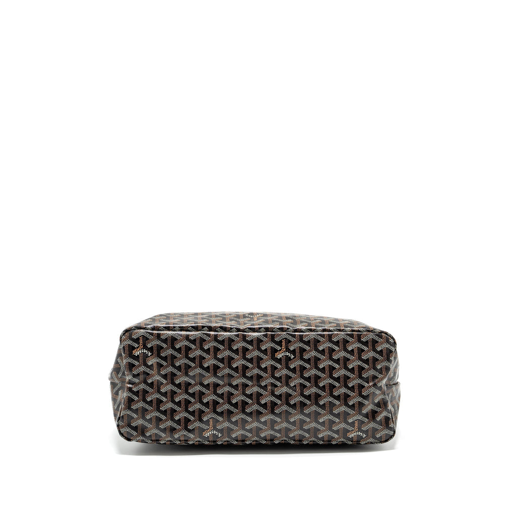 GOYARD BOHEME HOBO BAG GOYARDLINE CANVAS BLACK SHW