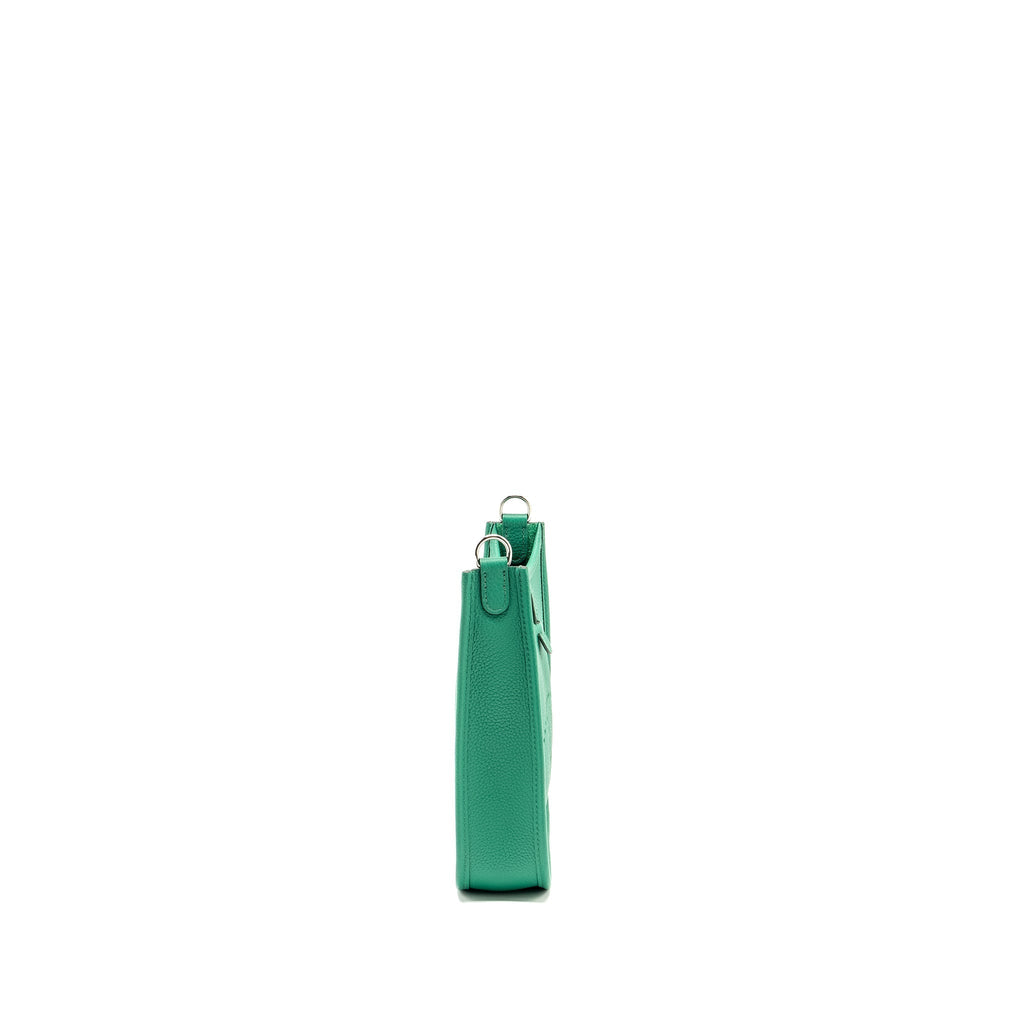 HERMES MINI EVELYNE TAURILLON MAURICE VERT JADE SHW