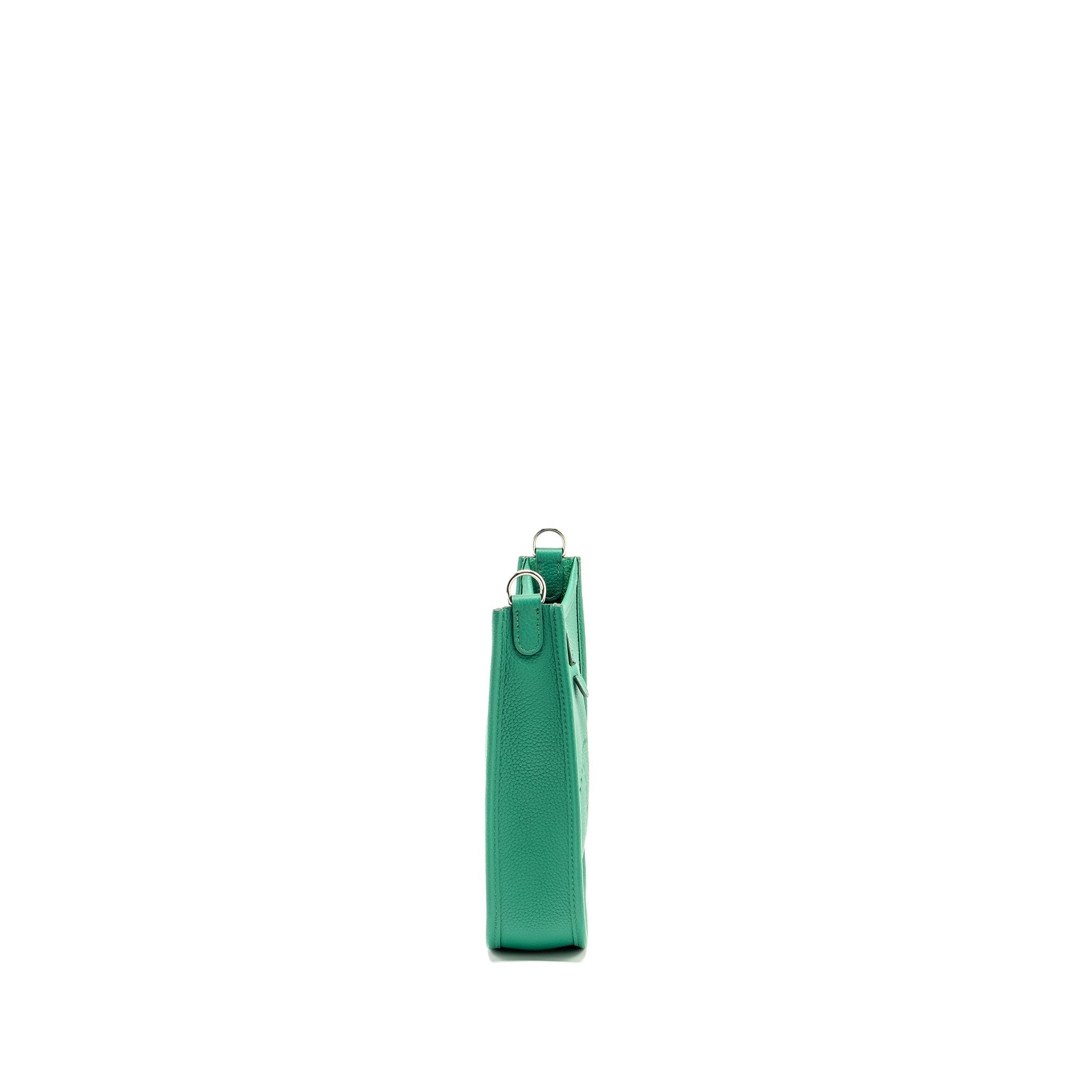 HERMES MINI EVELYNE TAURILLON MAURICE VERT JADE SHW