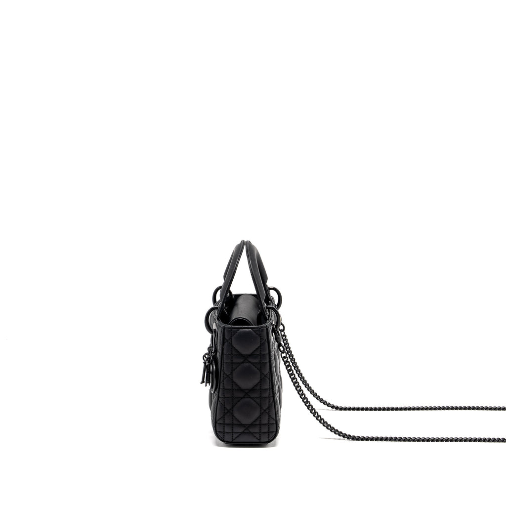 DIOR MINI LADY DIOR CALFSKIN SO BLACK