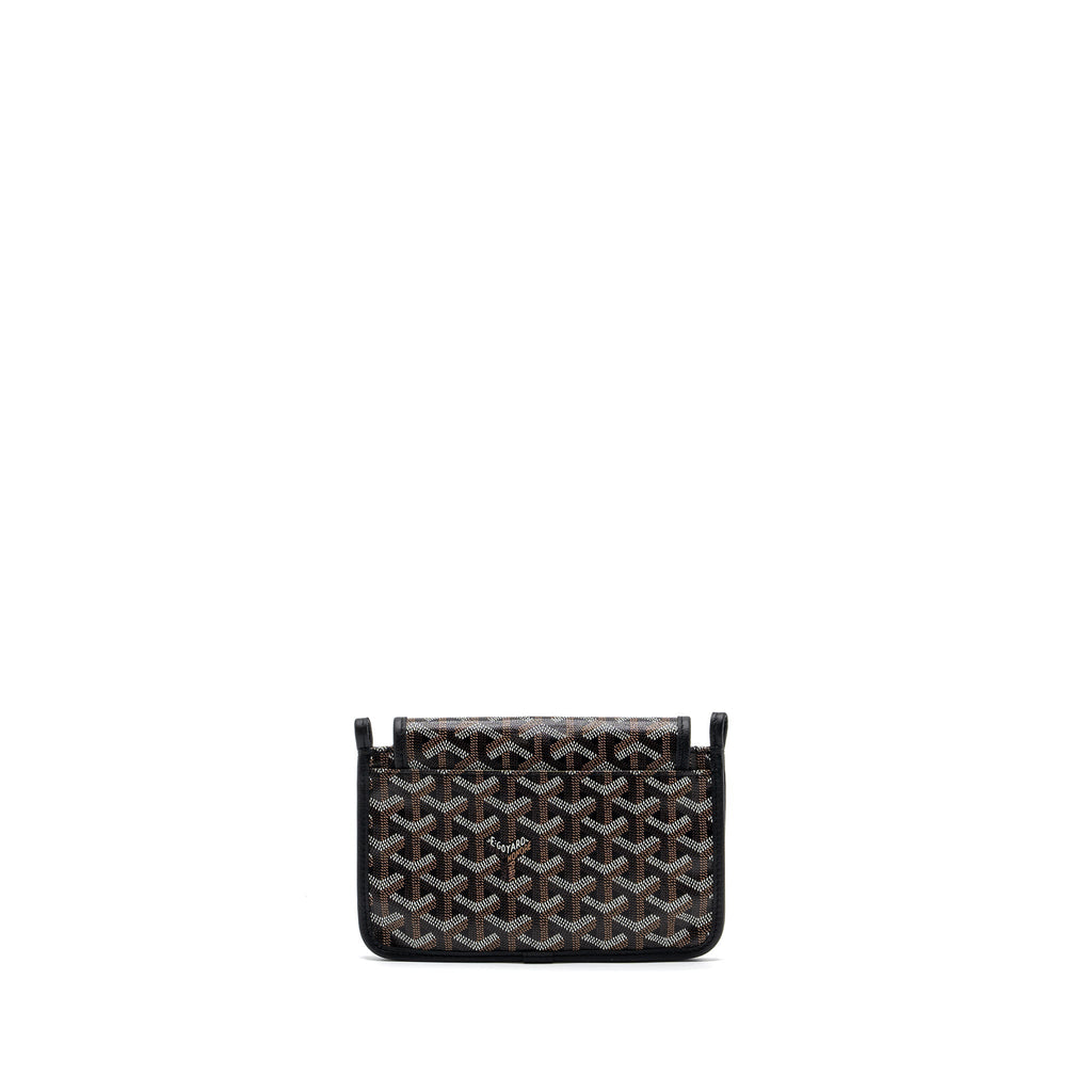 GOYARD PLUMET POCHETTE CANVAS/ LEATHER BLACK SHW