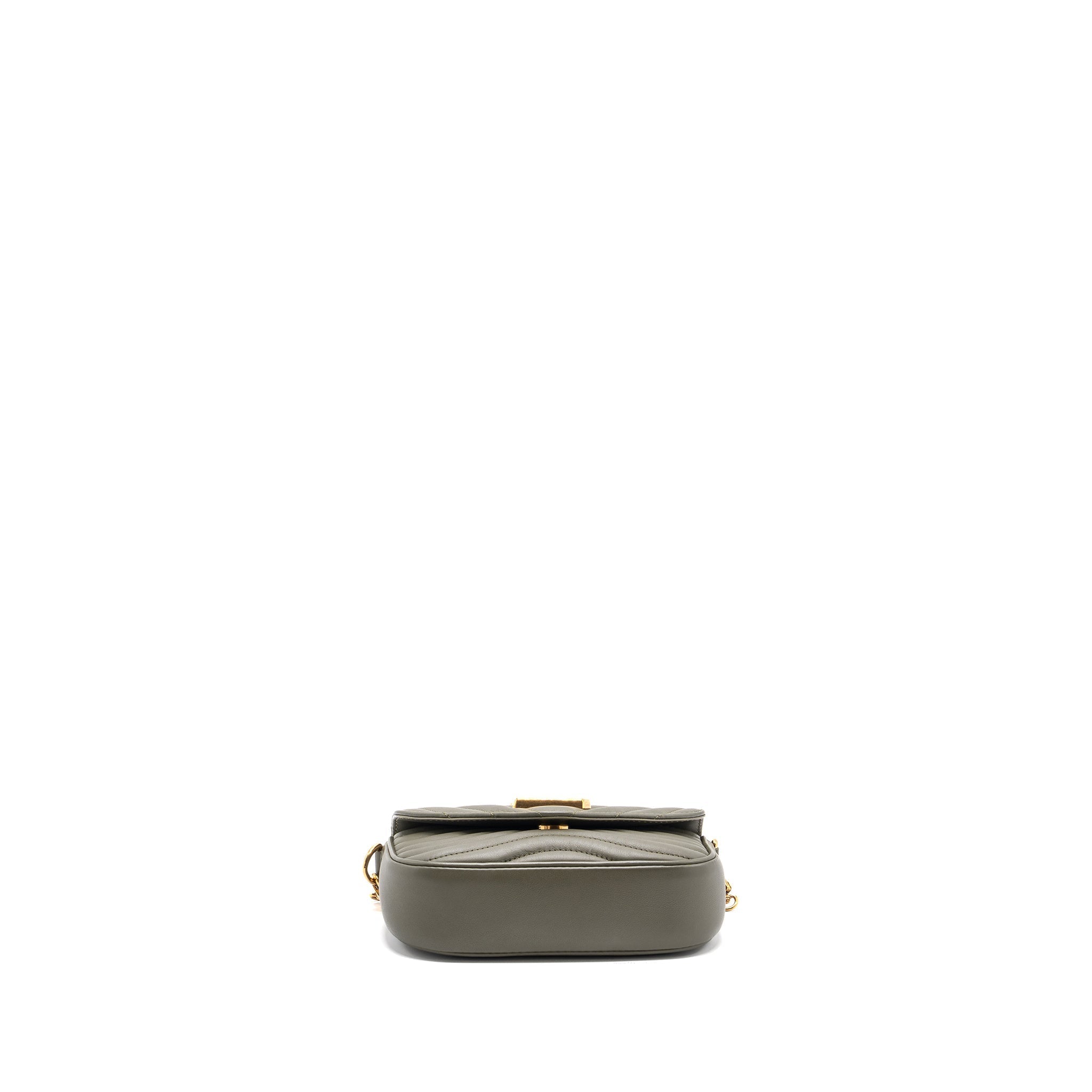 LOUIS VUITTON NEW WAVE MULTI POCHETTE CALFSKIN KAKI GREEN GHW
