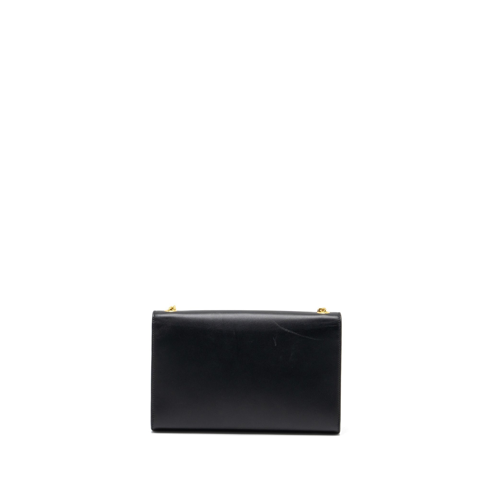SAINT LAURENT MEDIUM KATE WITH TASSEL CALFSKIN BLACK GHW