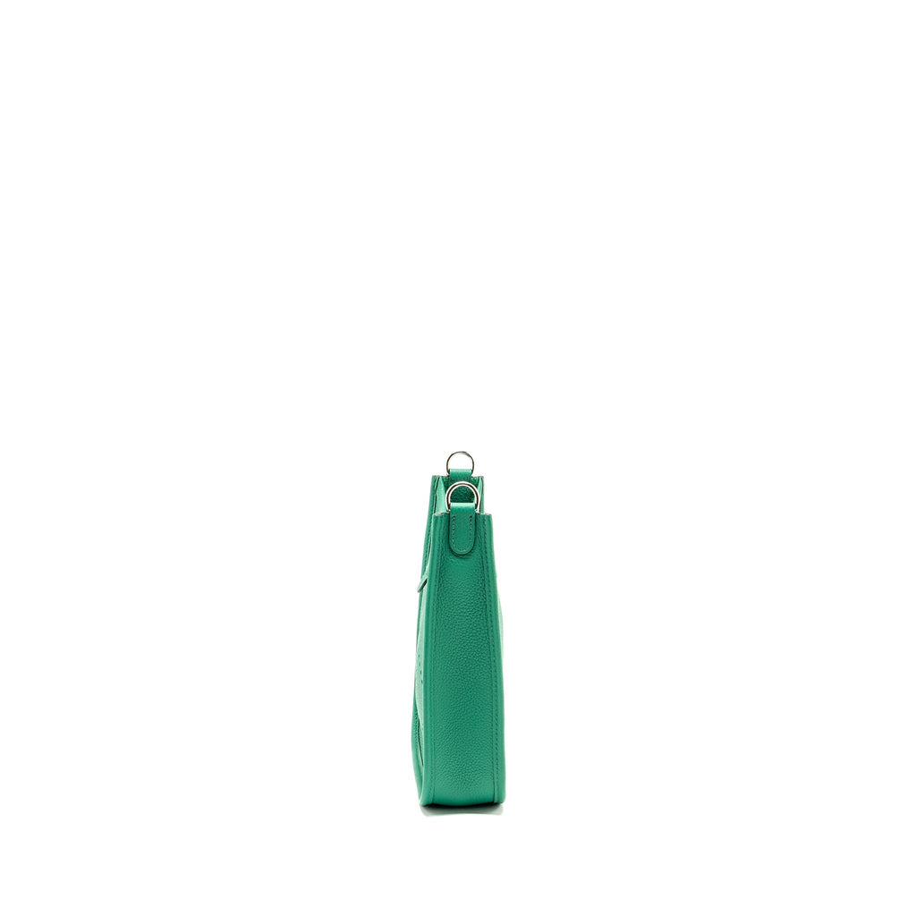 HERMES MINI EVELYNE TAURILLON MAURICE VERT JADE SHW