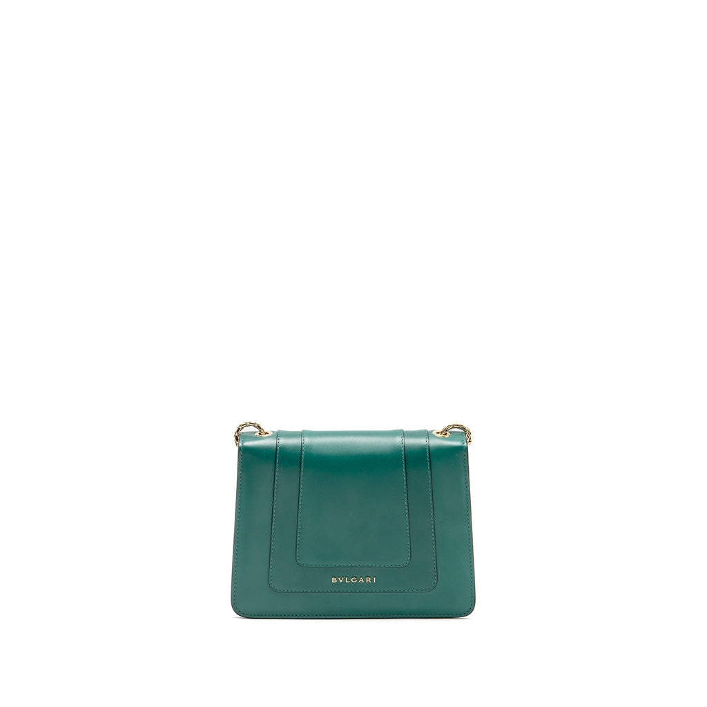 BVLGARI SERPENTI FOREVER CROSSBODY BAG CALFSKIN GREEN LGHW