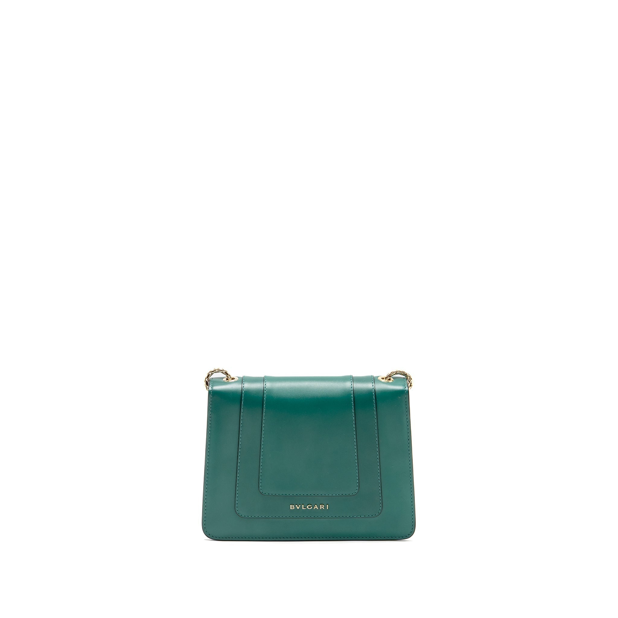 BVLGARI SERPENTI FOREVER CROSSBODY BAG CALFSKIN GREEN LGHW