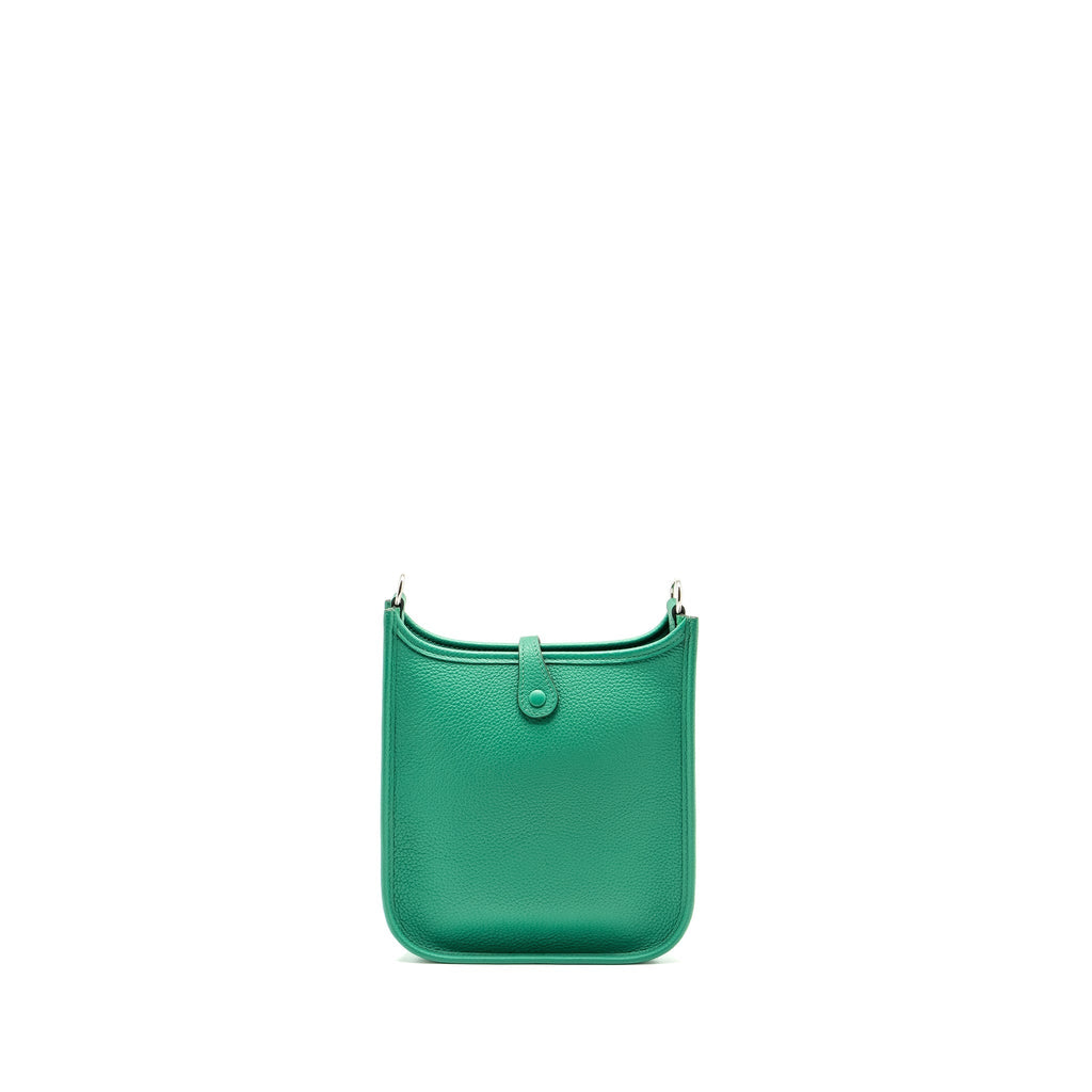 HERMES MINI EVELYNE TAURILLON MAURICE VERT JADE SHW
