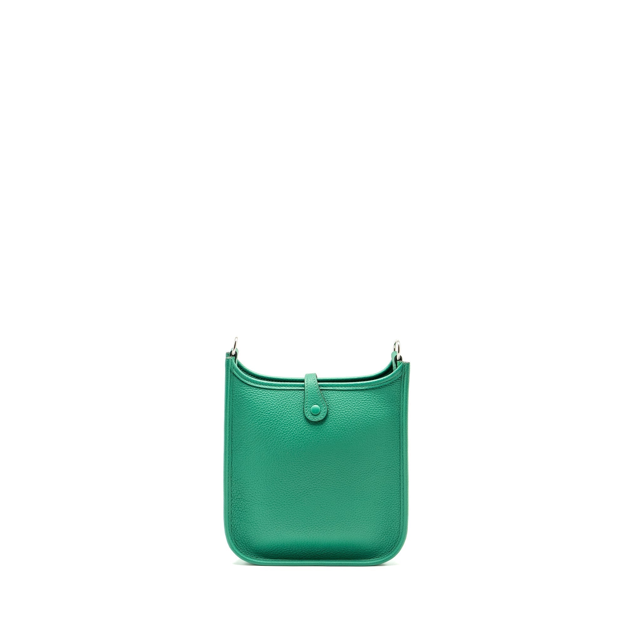 HERMES MINI EVELYNE TAURILLON MAURICE VERT JADE SHW