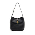SAINT LAURENT LE 5 A 7 SOFT SMALL BAG CALFSKIN BLACK GHW