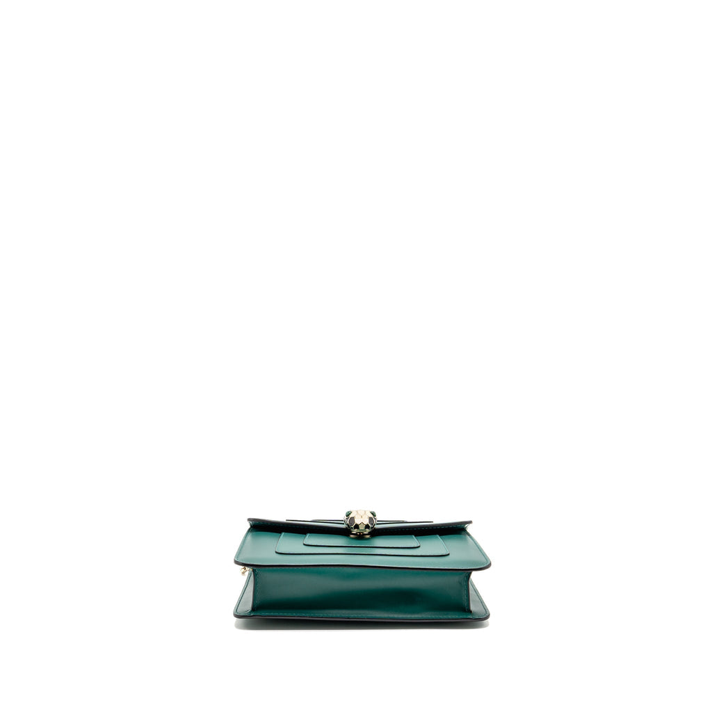 BVLGARI SERPENTI FOREVER CROSSBODY BAG CALFSKIN GREEN LGHW