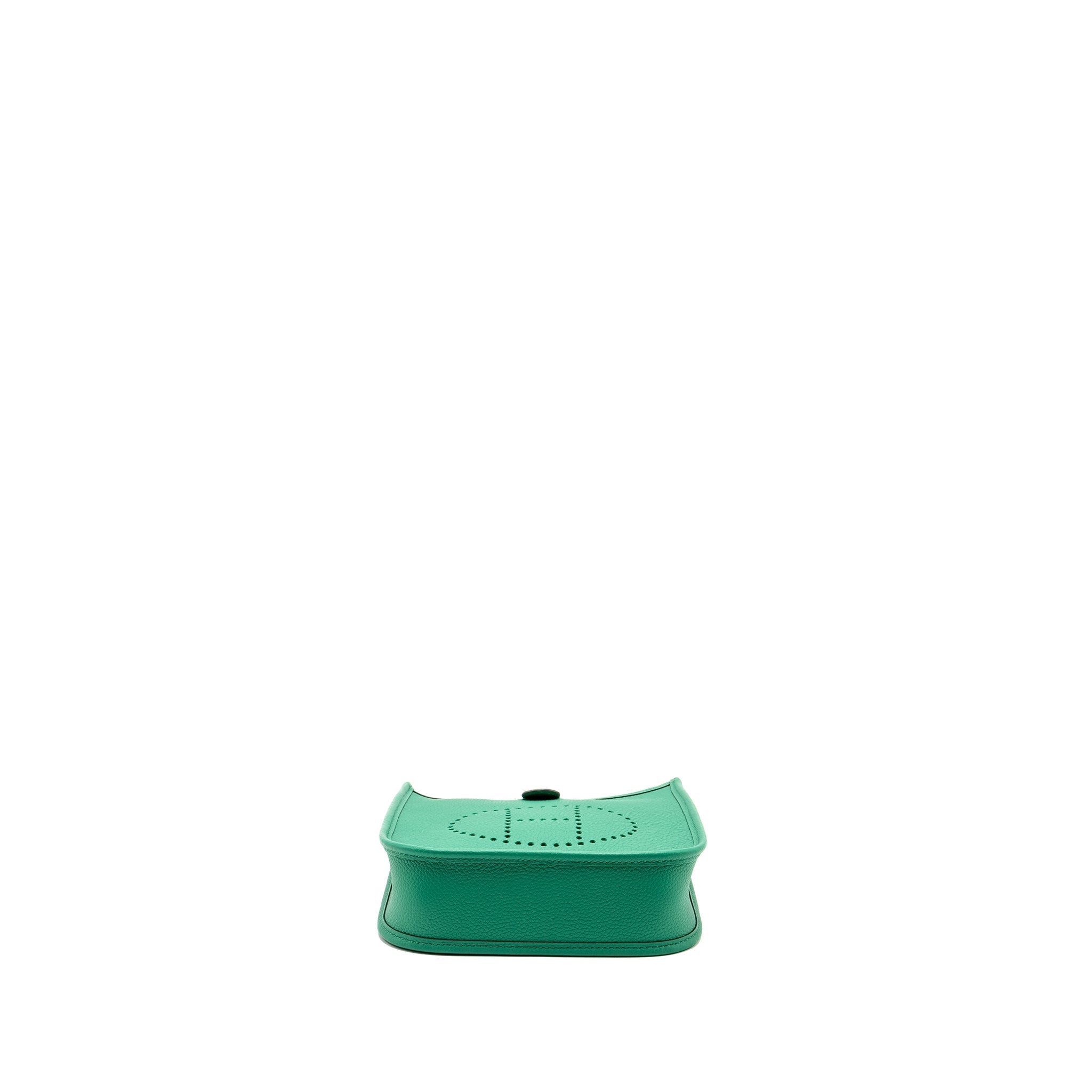 HERMES MINI EVELYNE TAURILLON MAURICE VERT JADE SHW