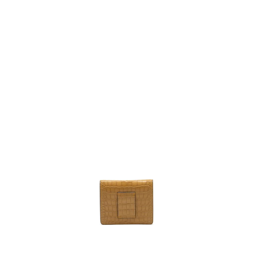 HERMES ROULIS SLIM ALLIGATOR MISSISSIPPIENSIS MAT KRAFT LGHW