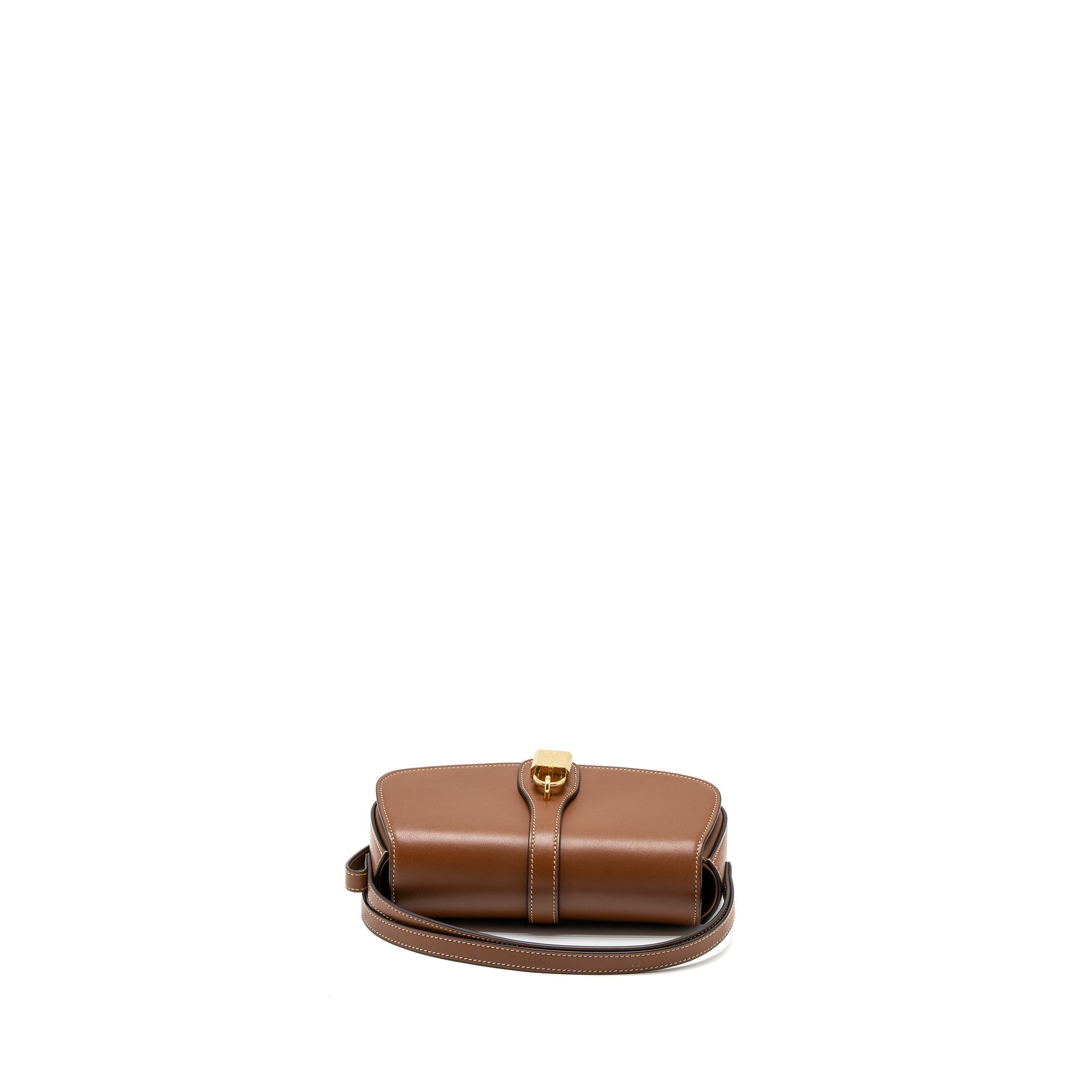 CELINE CLUTCH ON STRAP TABOU CALFSKIN TAN GHW