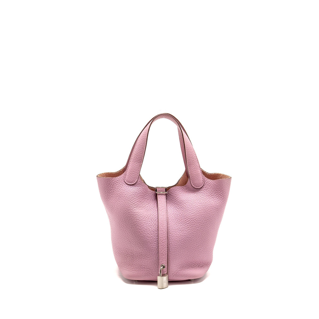 HERMES PICOTIN 18 LOCK BAG CLEMENCE MAUVE SYLVESTRE SHW