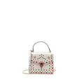 BVLGARI SERPENTI FOREVER TOP HANDLE BAG LIMITED EDITION CALFSKIN WHITE/MULTICOLOUR LGHW