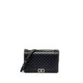 CHANEL NEW MEDIUM BOY BAG SMOOTH CALFSKIN BLACK RUTHENIUM HARDWARE