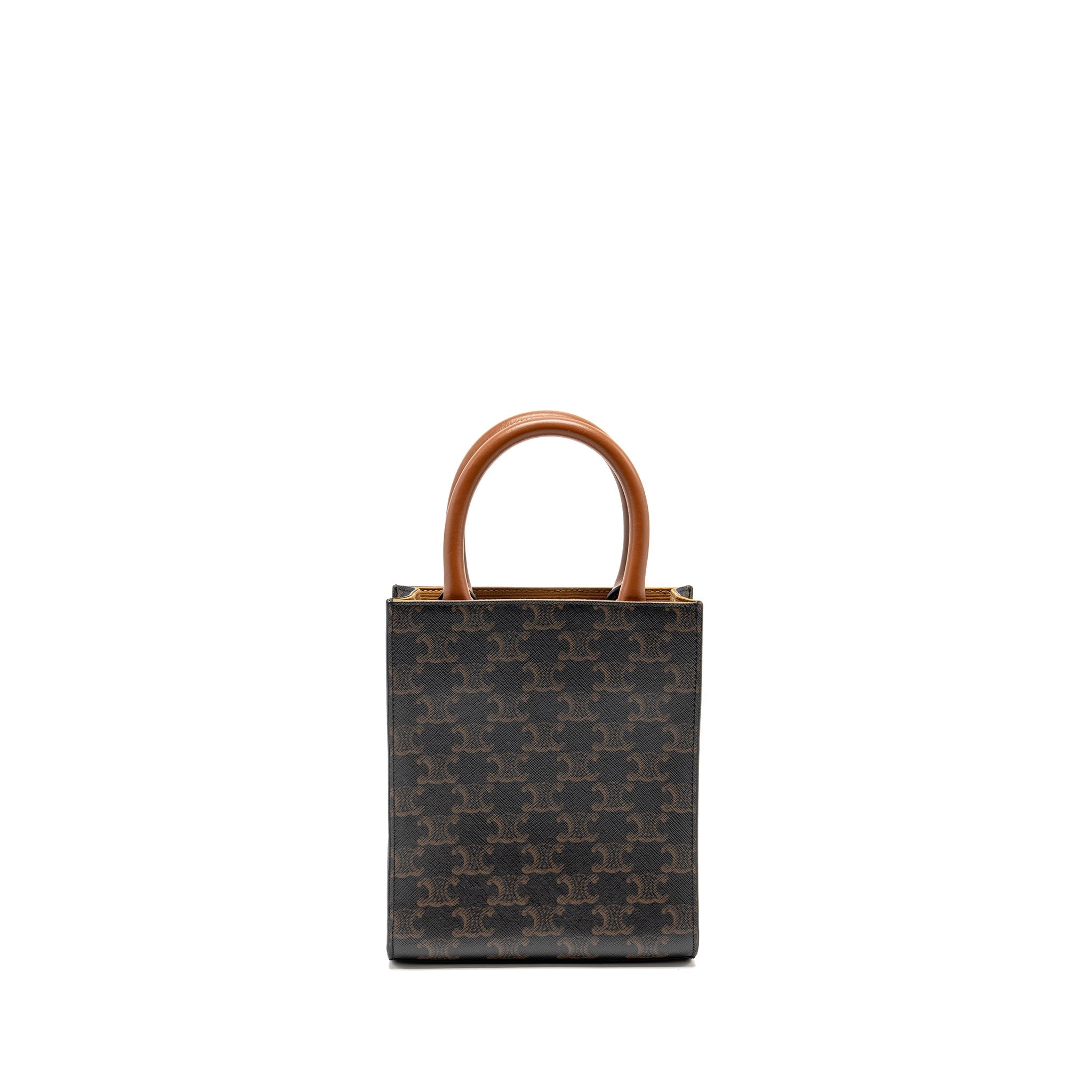 CELINE MINI VERTICAL CABAS TRIOMPHE CANVAS GHW