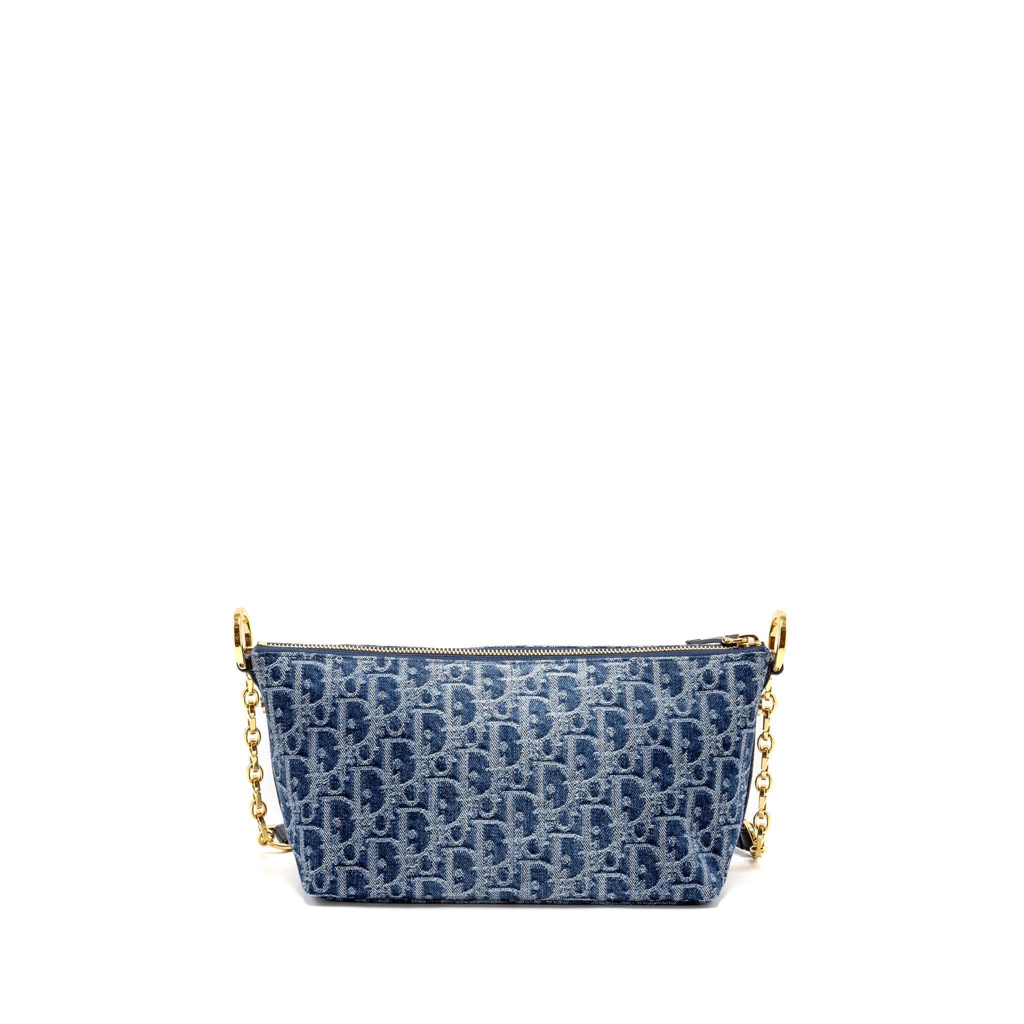 DIOR DIORSTAR OBLIQUE HOBO BAG DENIM BLUE GHW