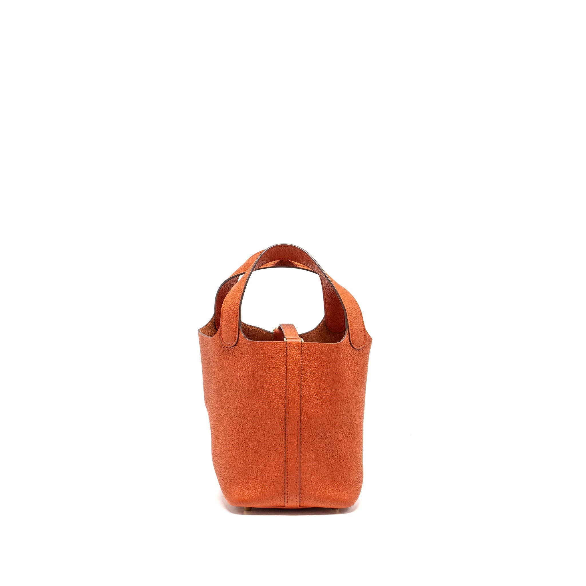 HERMES PICOTIN 18 LOCK BAG TAURILLON MAURICE 6C CUIVRE GHW