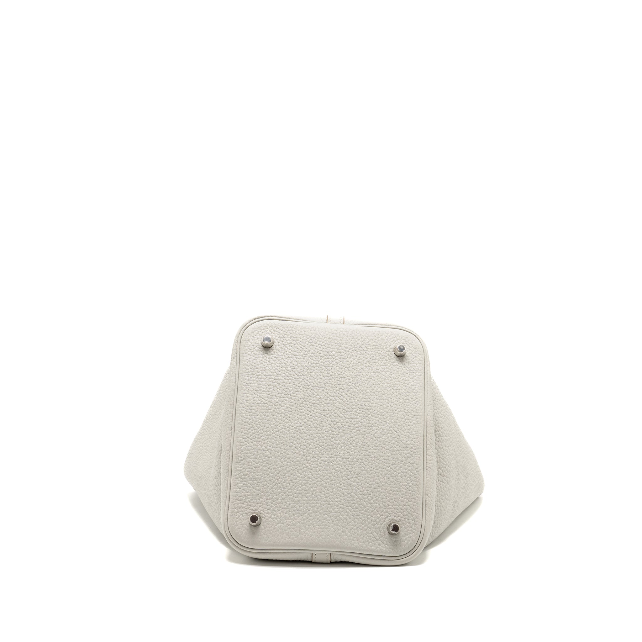 HERMES PICOTIN 22 LOCK BAG CLEMENCE 80 GRIS PERLE SHW