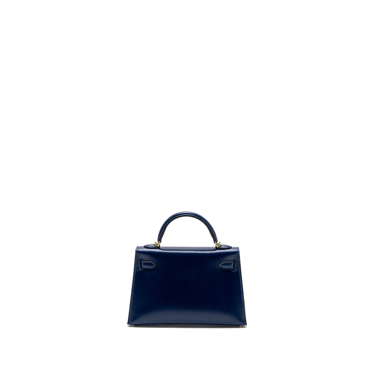 hermes mini kelly II box calfskin blue Saphir GHW