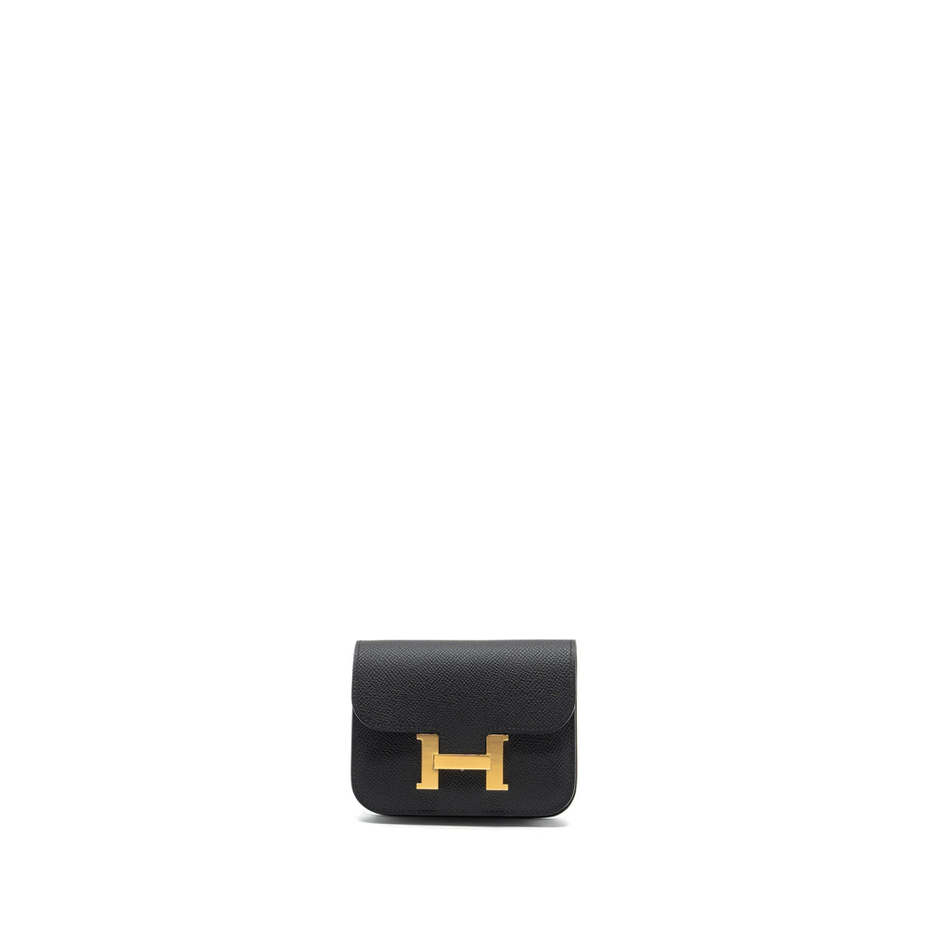 HERMES CONSTANCE SLIM EPSOM BLACK GHW