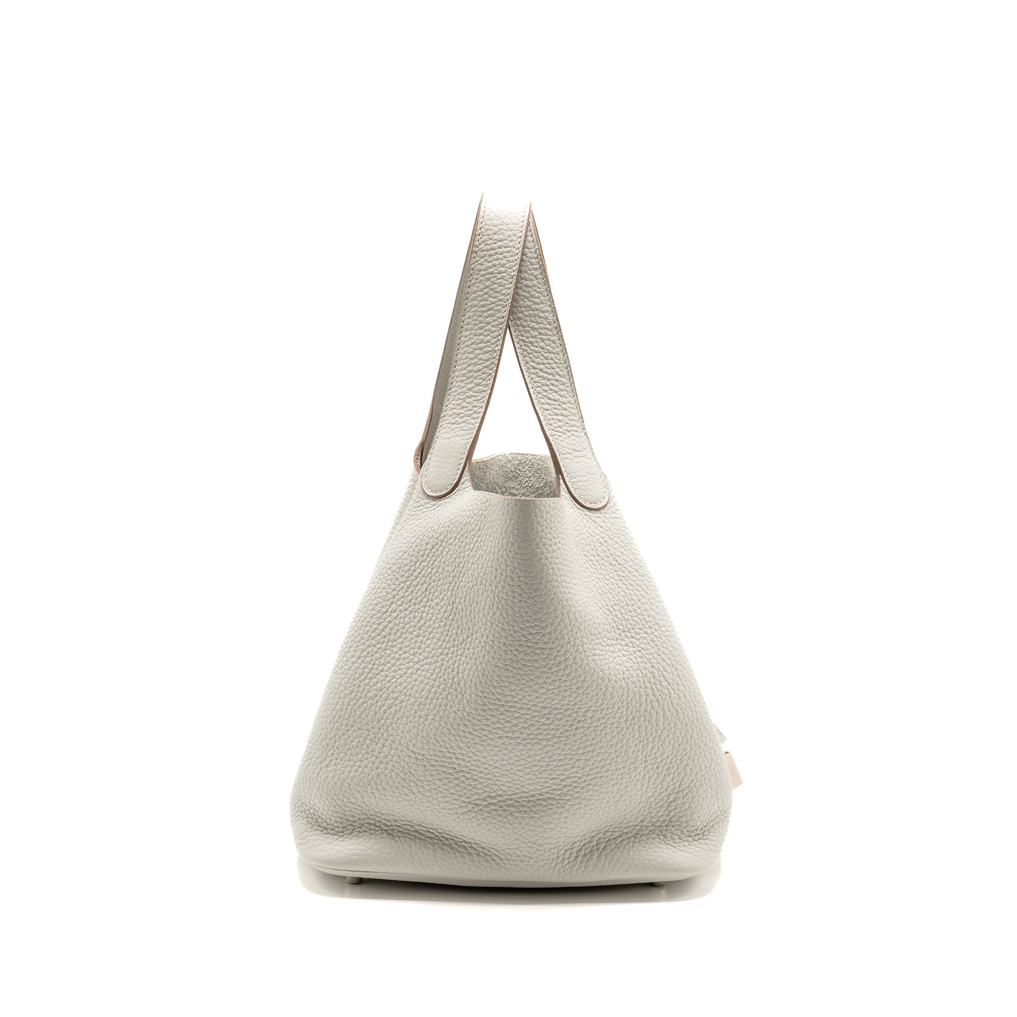 HERMES PICOTIN 22 LOCK BAG CLEMENCE 80 GRIS PERLE SHW