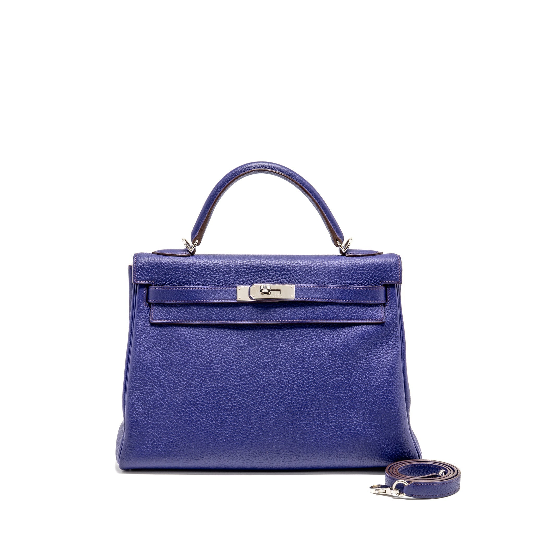 HERMES KELLY 32 CLEMENCE 9K IRIS SHW