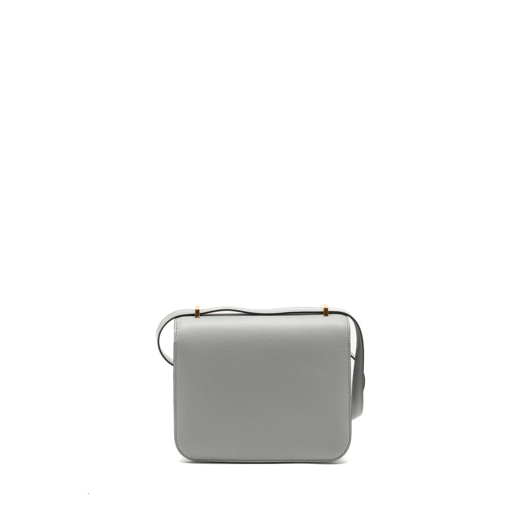 HERMES MINI CONSTANCE EPSOM 8U BLEU GLACIER GHW