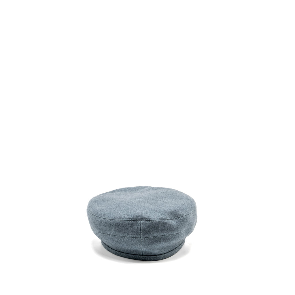 HERMES SIZE 58 BERET CASHMERE GREY SHW