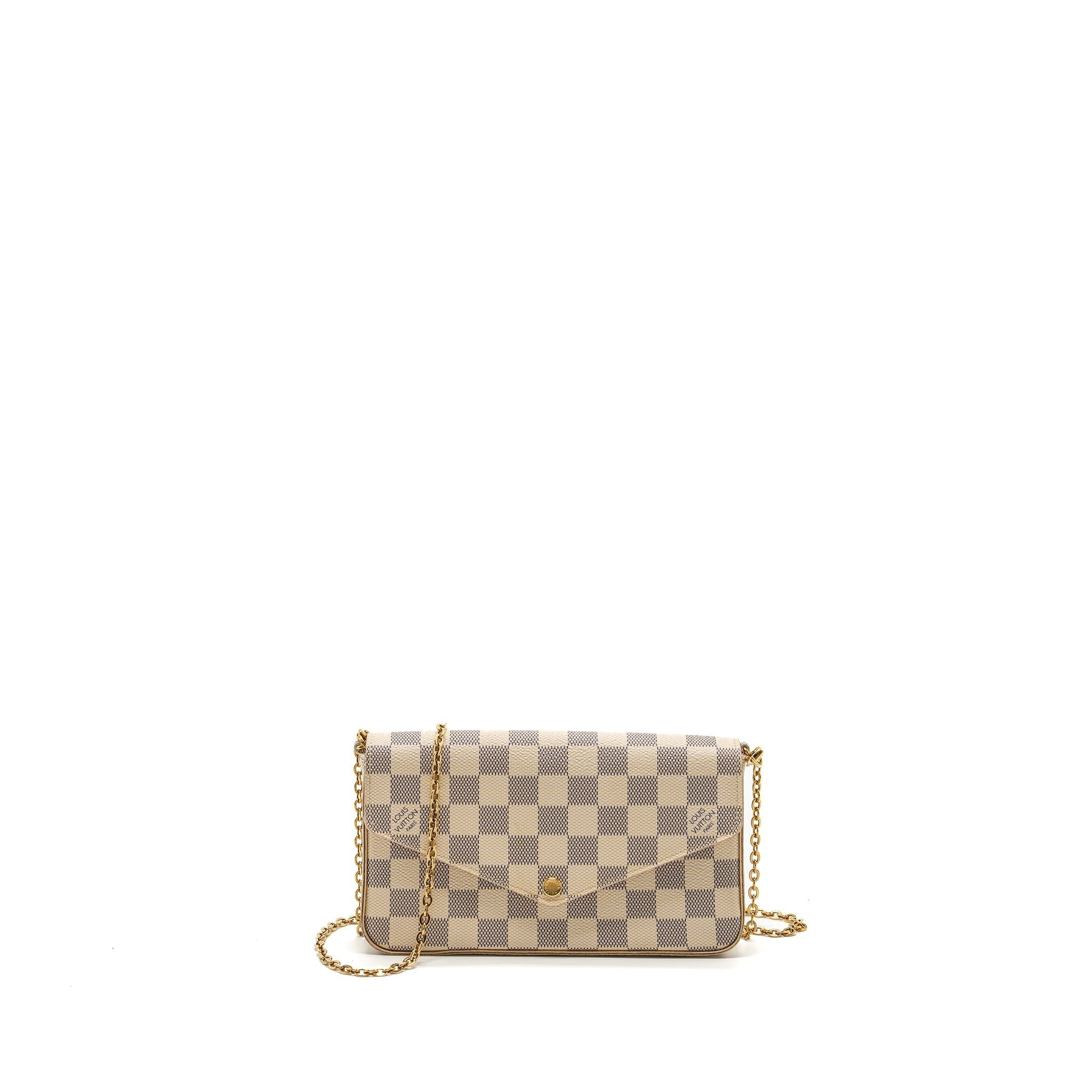 LOUIS VUITTON FELICIE POCHETTE DAMIER AZUR CANVAS GHW