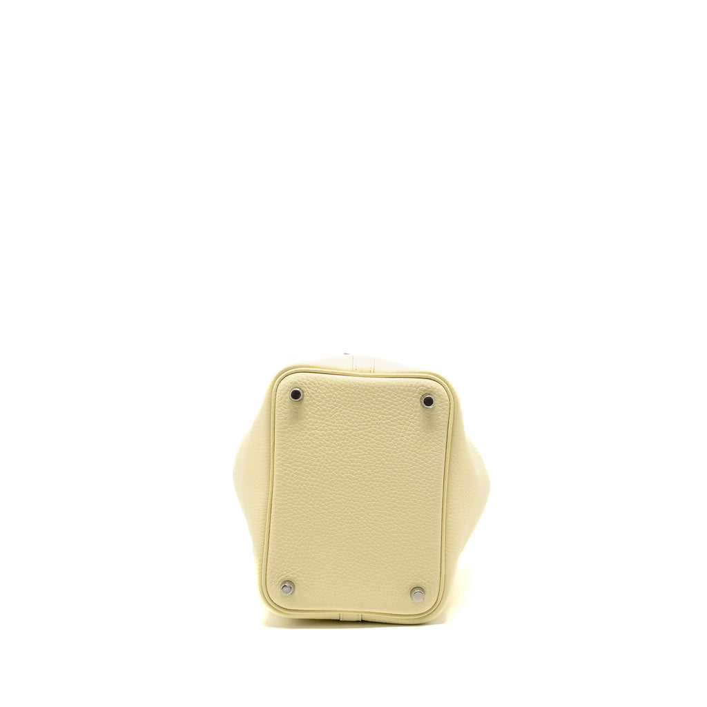 HERMES PICOTIN 18 LOCK BAG CLEMENCE JAUNE MILTON SHW