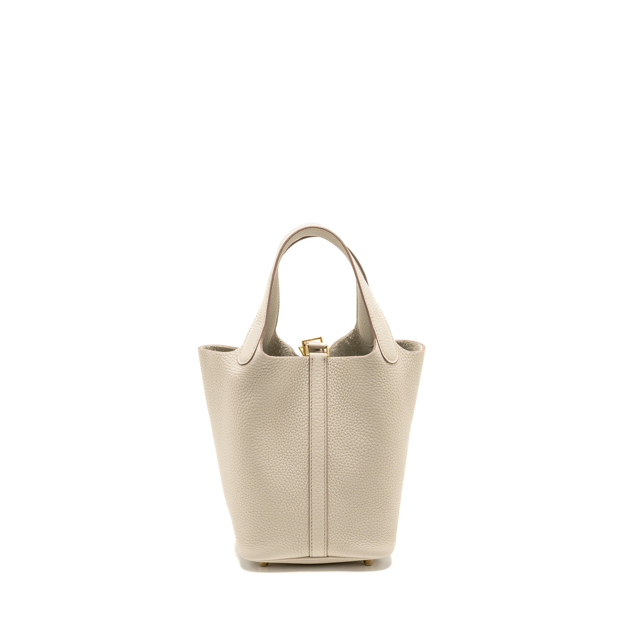 HERMES PICOTIN 18 LOCK BAG CLEMENCE BETON GHW