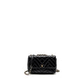CHANEL MONT COCO MINI FLAP BAG SHINY LAMBSKIN BLACK LGHW
