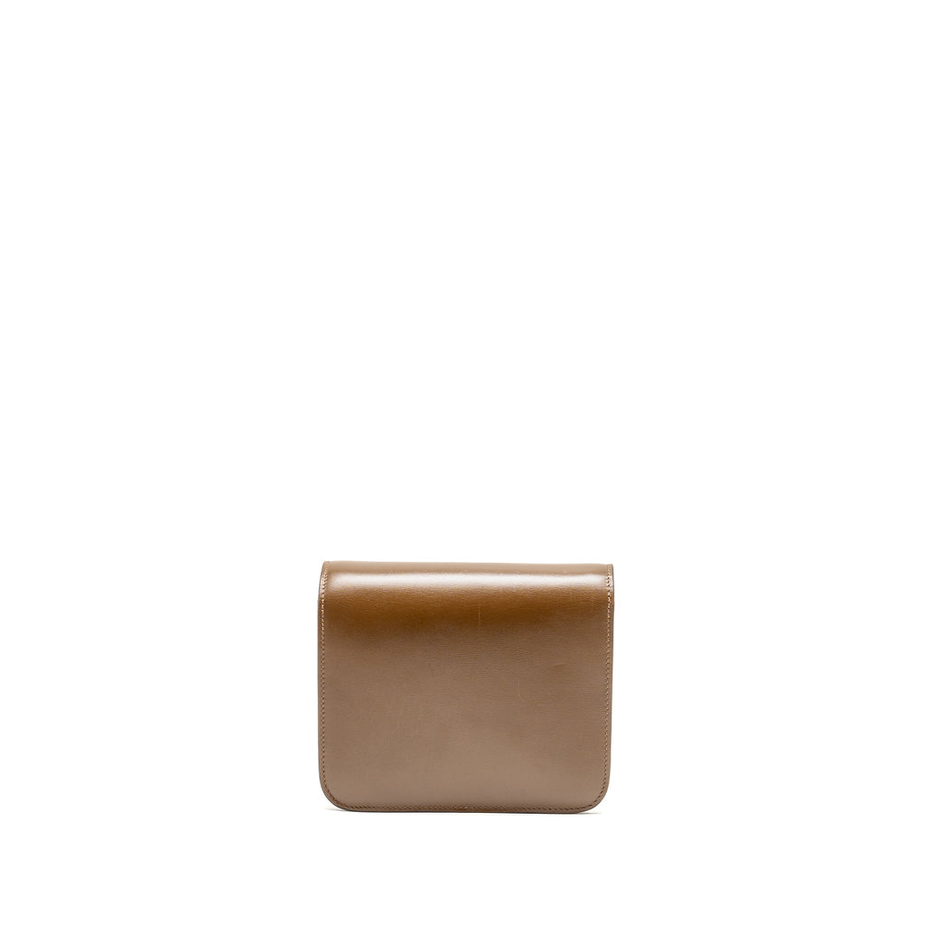 CELINE TEEN CLASSIC BOX BAG CALFSKIN CAMEL GHW
