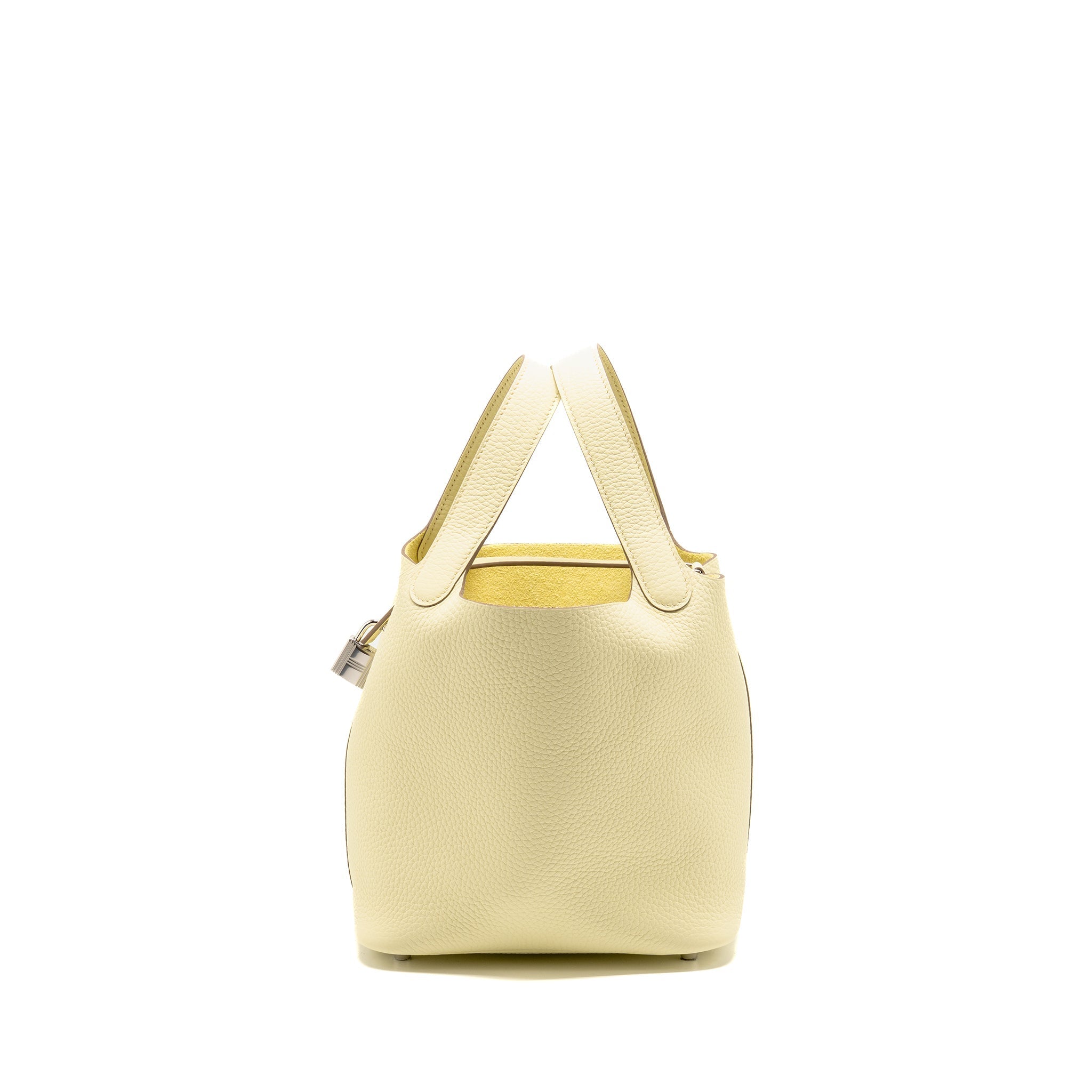 HERMES PICOTIN 18 LOCK BAG CLEMENCE JAUNE MILTON SHW