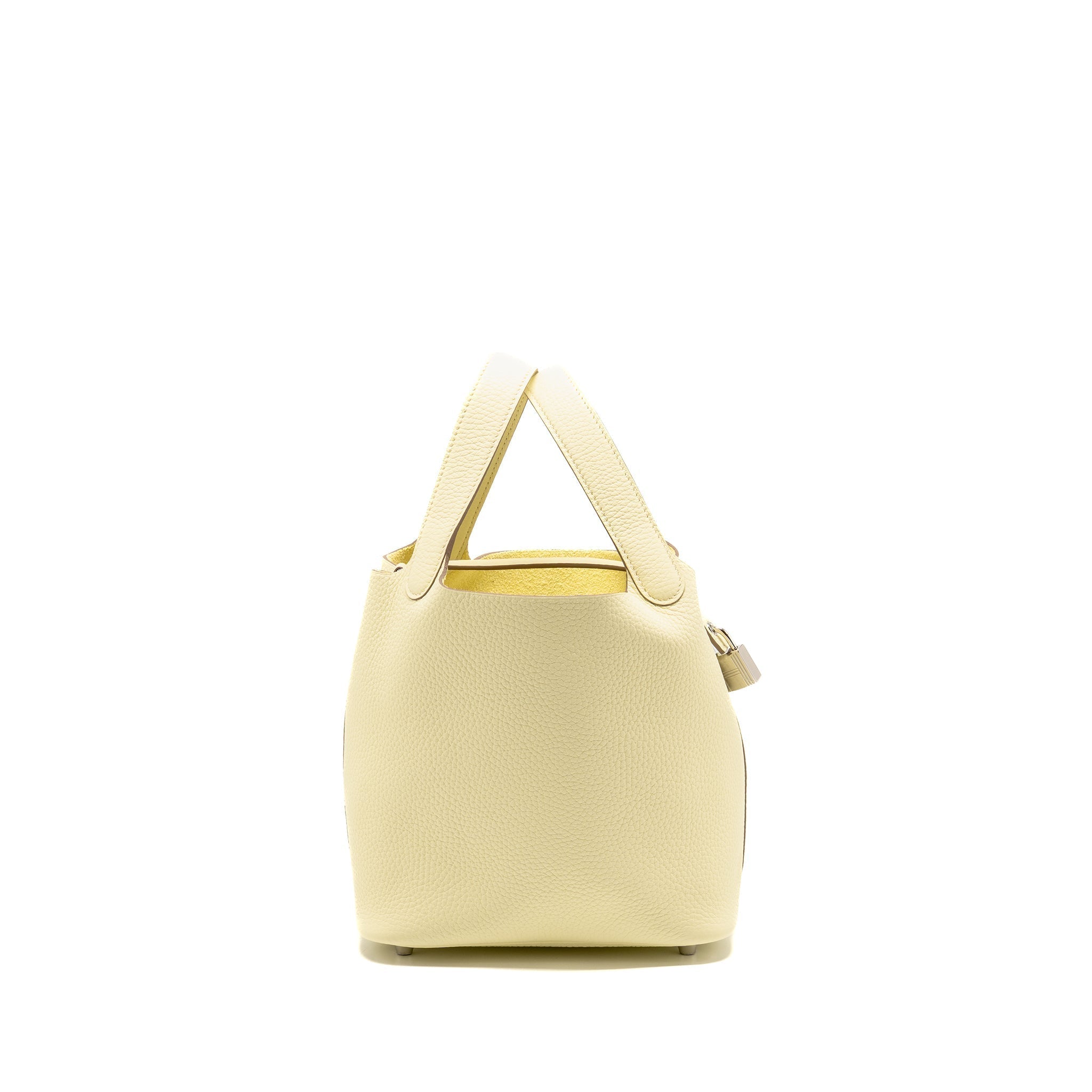 HERMES PICOTIN 18 LOCK BAG CLEMENCE JAUNE MILTON SHW