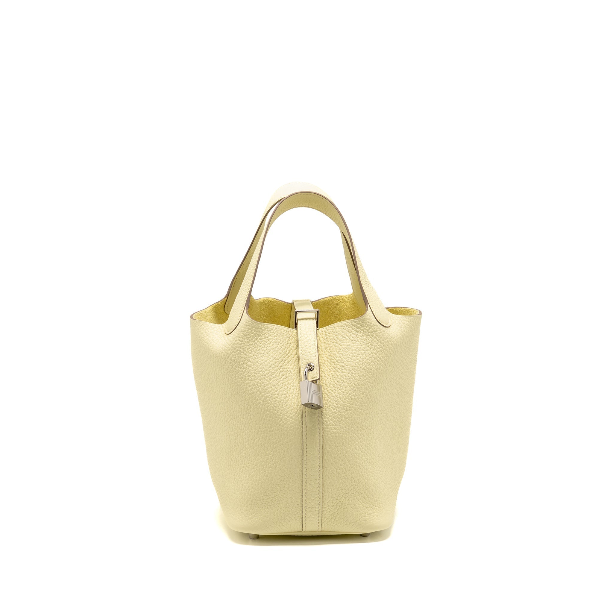 HERMES PICOTIN 18 LOCK BAG CLEMENCE JAUNE MILTON SHW
