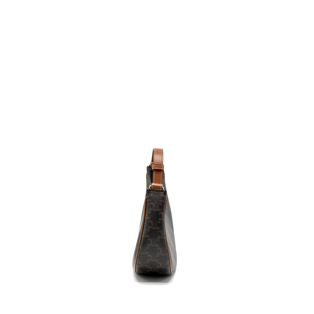 CELINE AVA BAG TRIOMPHE CANVAS TAN GHW